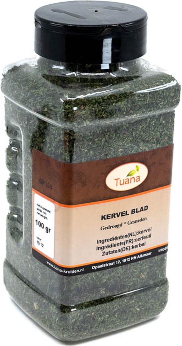 Tuana Kruiden - Kervel Blad - Strooibus 100 Gram - Tuanashop - GP-K-0023