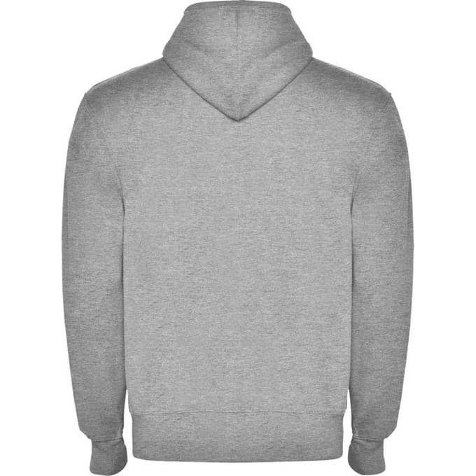 Roly Heren Montblanc Heather Full Zip Hoodie (Heide Grijs)
