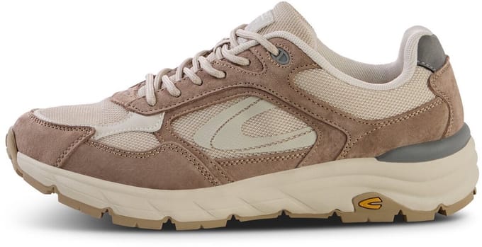 camel active Sneaker van nubuckleer mix - Maat womenswear-41 - Cognac