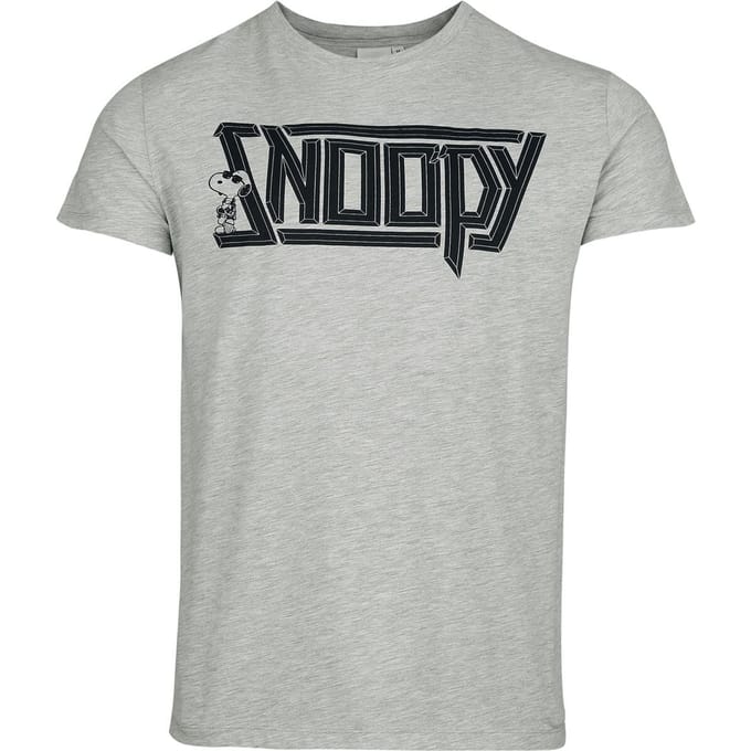 Peanuts T-shirt - Snoopy - S tot 3XL - voor Mannen - grijs