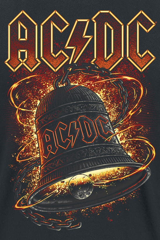 AC/DC T-shirt - Hells Bells Burning - S tot 5XL - voor Mannen - zwart