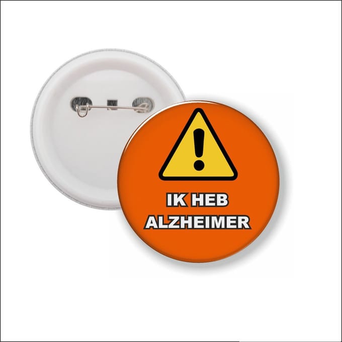 Button Met Speld - Ik heb alzheimer