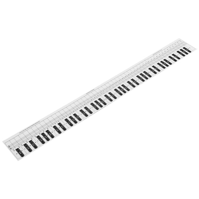 Piano Toetsenbord Notenkaart 88 Toetsen Oefening Vergelijkingstabel Draagbaar Gecoat Papier white