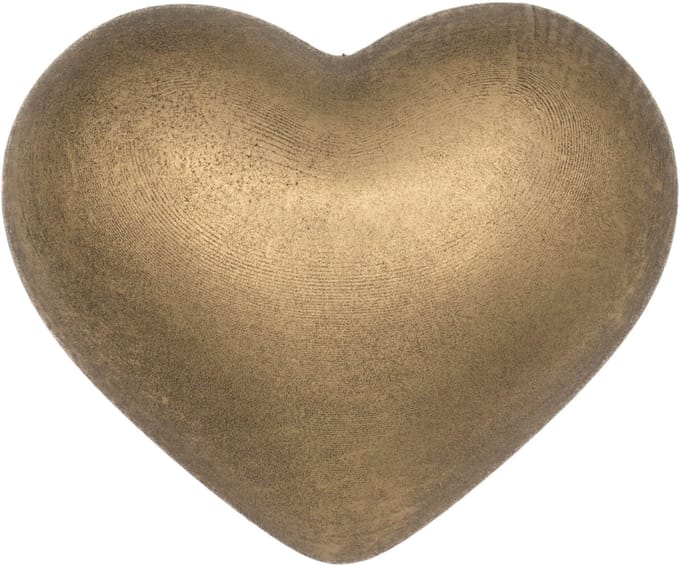 mini urn hartje - kleur goud - 50 ML