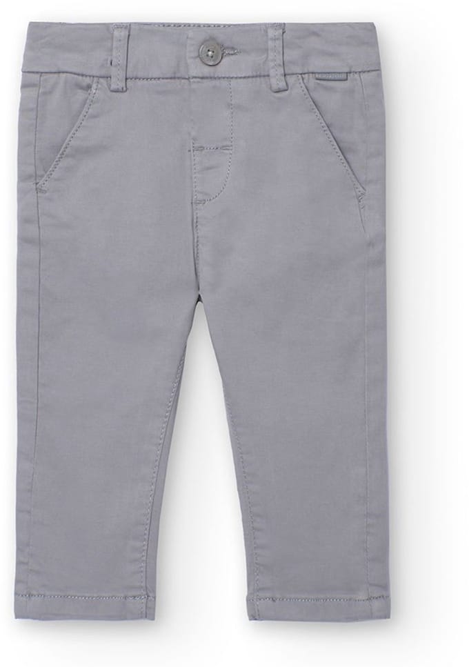 Boboli Stretch Satin Broek Grijs 24 Months Jongen