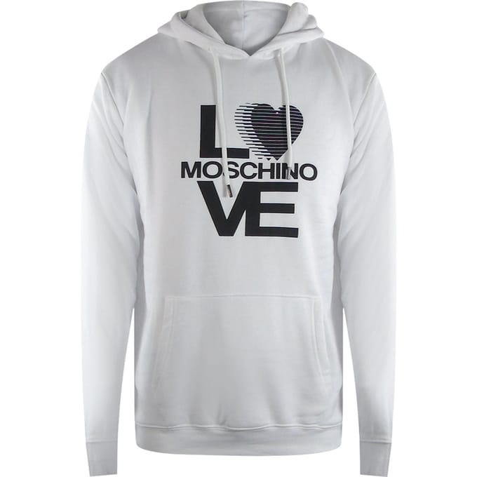 Love Moschino Bold Love Logo Witte Hoodie