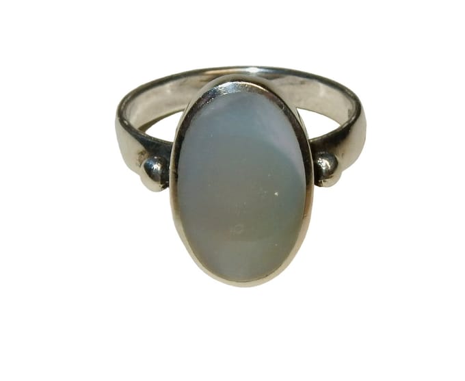 Zilveren Maansteen Ring