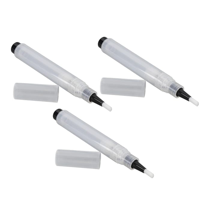 3 stuks Lege Hervulbare Kwastpen voor Make-up Draagbaar Transparant Cosmetisch Container Pennen Applicator white
