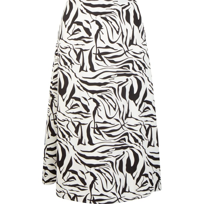 Faina midirok Dames wit zwart