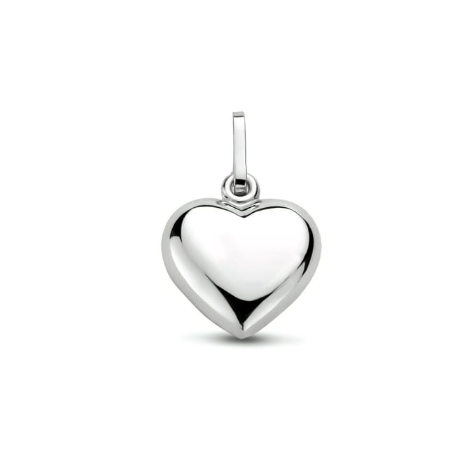 Zilver Gerhodineerde Hanger hart 1327916