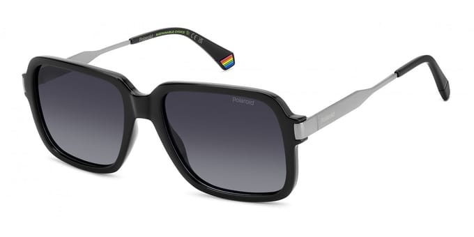Polaroid PLD 6220/S/X BLACK/ GREY SHADED POLARIZED 56/18/140 Herrenbrillen Zonnebrillen