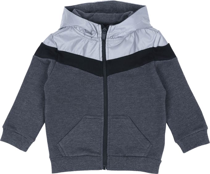 Grijze sweater met reflecterende elementen