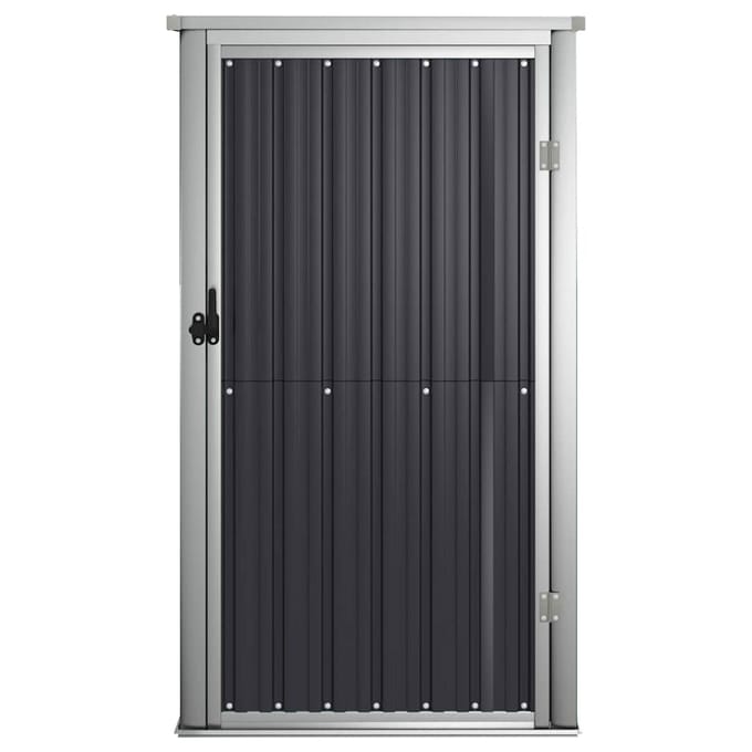 vidaXL - Tuinschuur - 88x89x161 - cm - gegalvaniseerd - staal - antracietkleurig