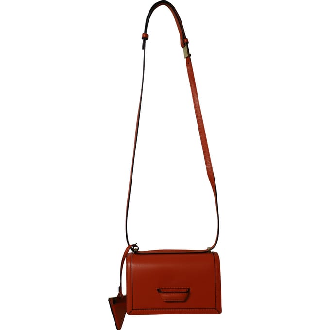 Loewe Kleine Barcelona Schoudertas in Oranje Leer