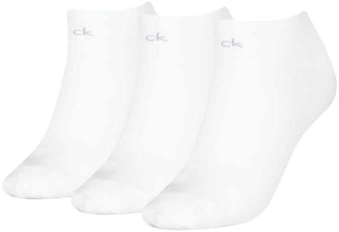 Calvin Klein - Sneakersokken Dames - 3 paar CK Sokken - Wit - Maat 35/38