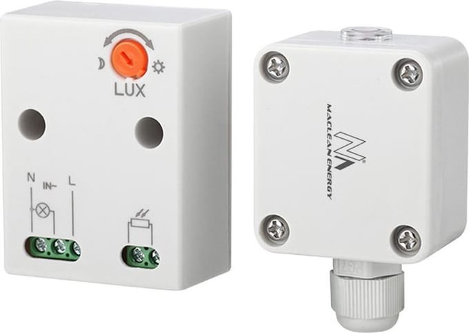 Maclean MCE35 - Schemerschakelaar met de externe sensor max 3450W