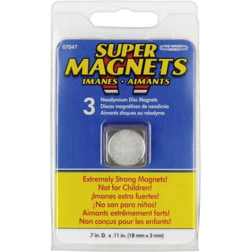 Blanko Magneet (Ø x h) 18 mm x 3 mm Rond RVS 3 stuk(s) 205018