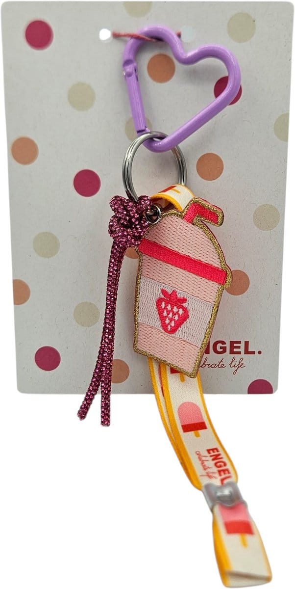 ENGEL. Sleutelhanger Milkshake Magic - Metaal