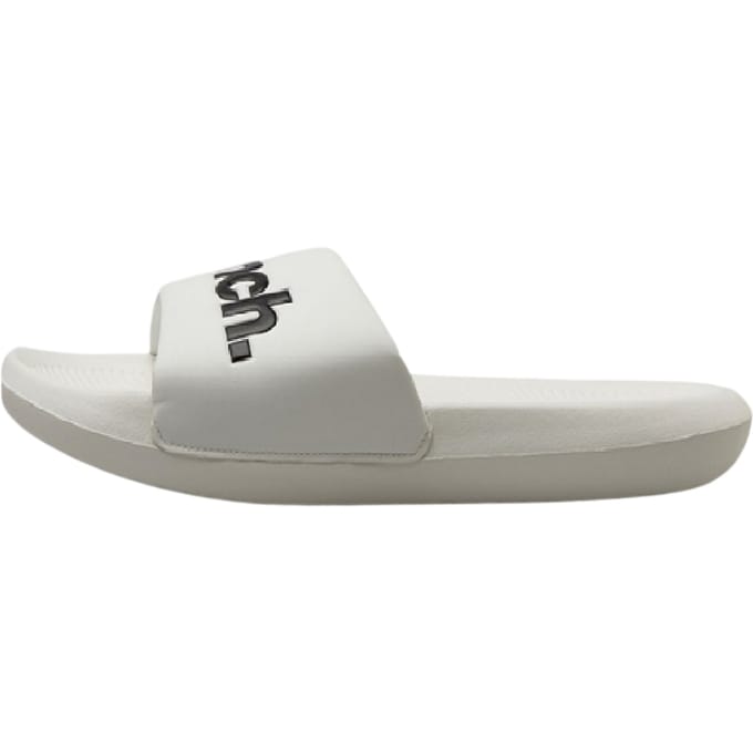 Bench Unisex Adult Logo Bedrukte Synthetisch Rubber Casual Slides (Wit)