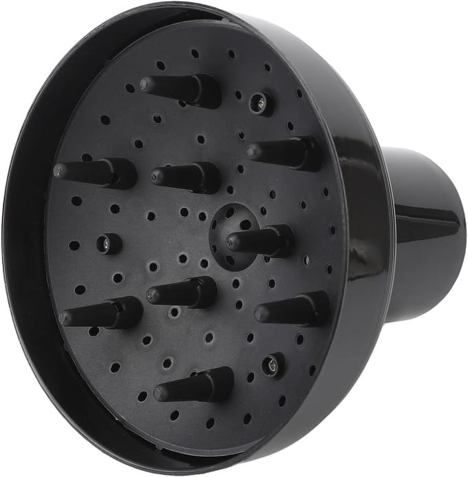 Haardroger Diffuser - Blazer Opzetstuk - Krullen Drogen - Universele Pasvorm - 16.3 x 15.7 x 14.9 cm - Zwart