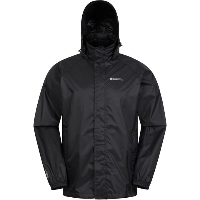 Mountain Warehouse Heren Pakka II Waterdichte Jas (Zwart)