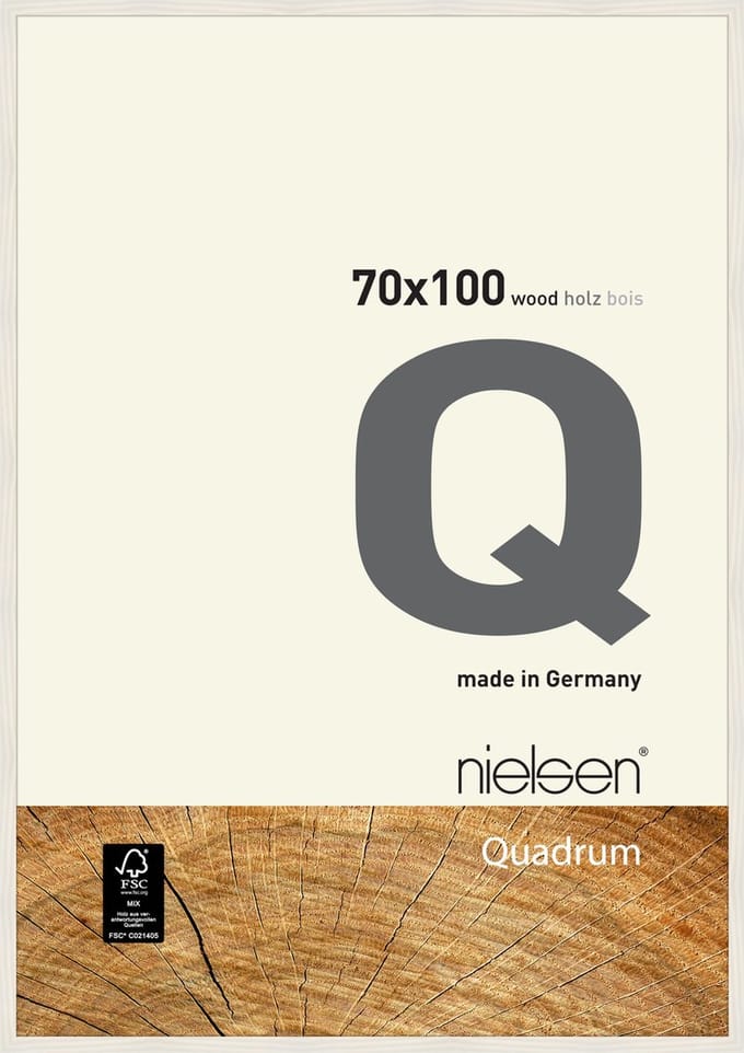 Nielsen Quadrum Houten Wissellijst White 70x100cm