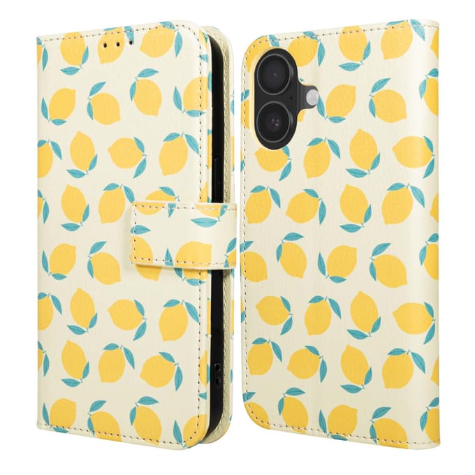 imoshion Hoesje - Geschikt voor Apple iPhone 17 - Design Bookcase smartphone - Citrus Dream