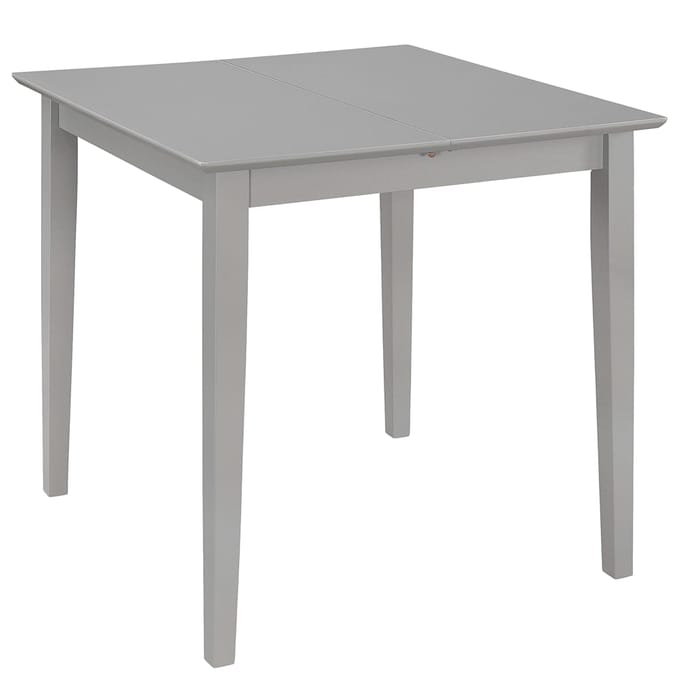 vidaXL - Eettafel - verlengbaar - (80-120)x80x74 - cm - MDF - grijs