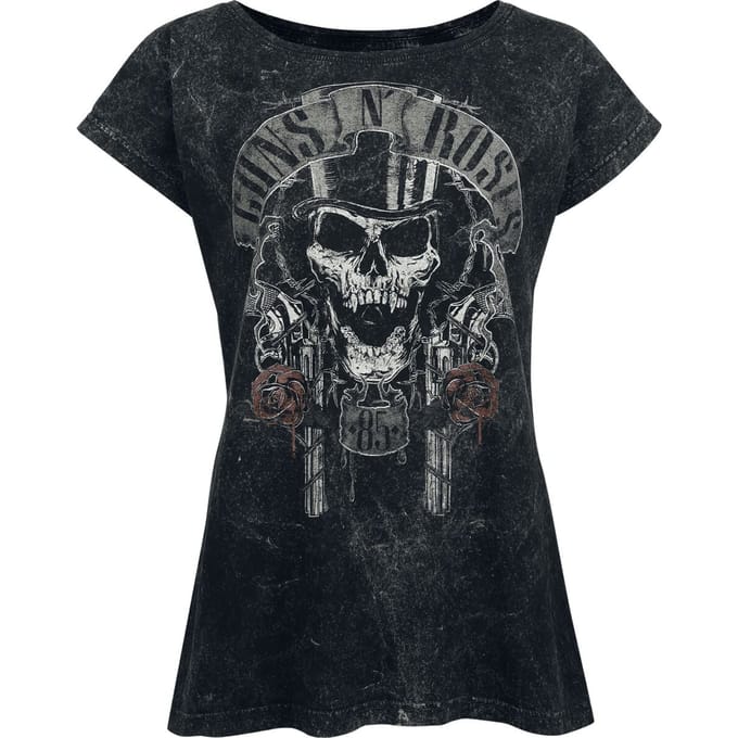 Guns N' Roses Top Hat Dames T-shirt - zwart - L