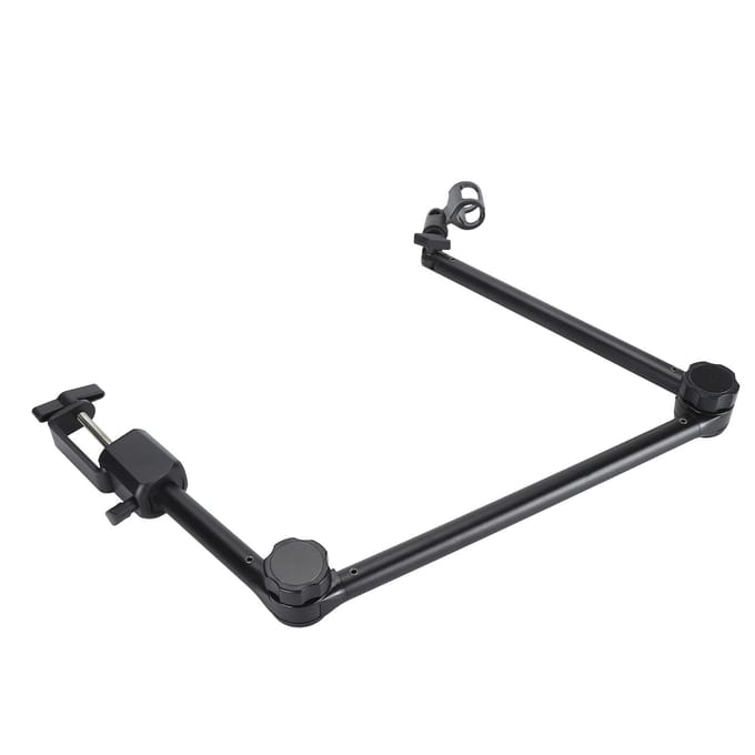 Support de bras de microphone réglable à 180 degrés, stable et durable, en acier au carbone, pour bureau