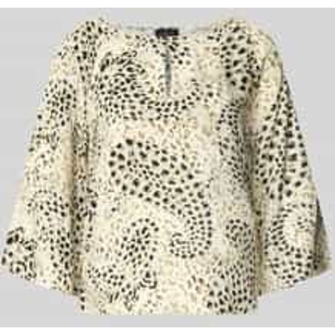 Relaxed fit blouse met korte mouwen van pure viscose