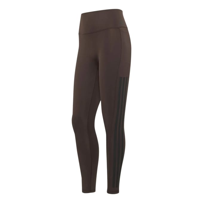 Adidas Performance Optime 3-Stripes 7/8 Workoutlegging - Dames - Bruin