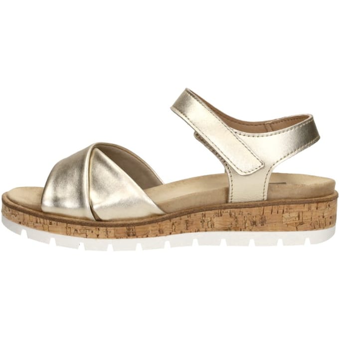 SUB55 Comfort Collection Mia 01 Sandalen Plat - Goudkleur - Maat 43
