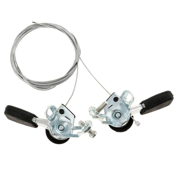 Aluminium Frictie Duimschakelaar met Remkabels MTB Fietsaccessoires zwart