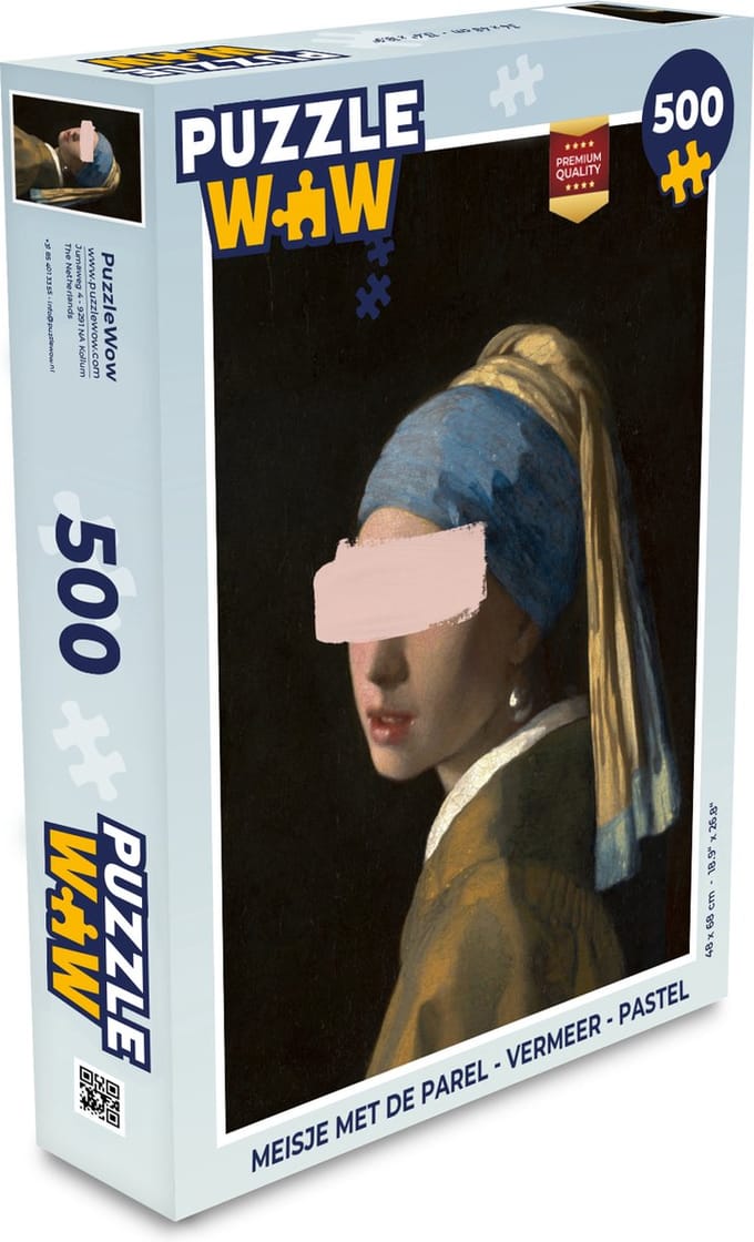 Puzzel Meisje met de parel - Vermeer - Pastel - Legpuzzel - Puzzel 500 stukjes