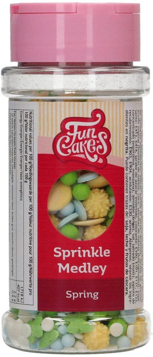 FunCakes Sprinkle Medley - Voorjaar - 50g - Eetbare Taartdecoratie