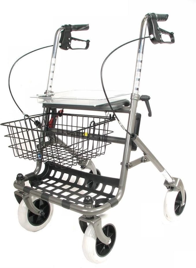 Vermeiren Rollator 286B - Compleet model - Opvouwbaar - Stevig
