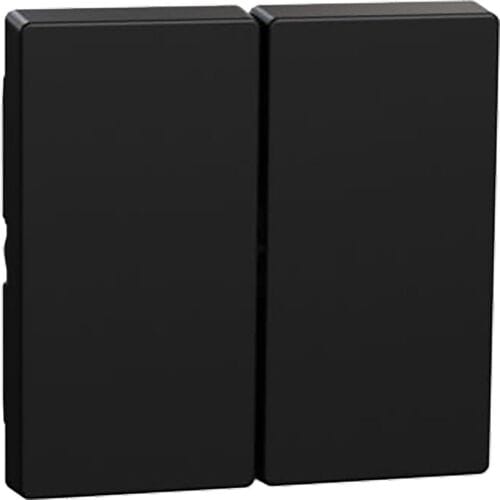 Schneider- Electric Schneider Electric Systeem-M schakelwip dubbel Mat zwart