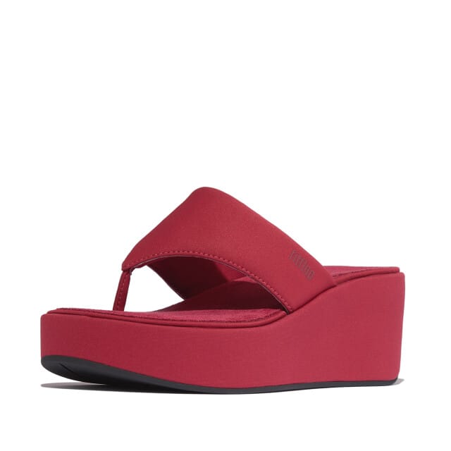 FitFlop FitFlop Platfforms Wedge Toe-Post Sandals ROOD - Maat 42