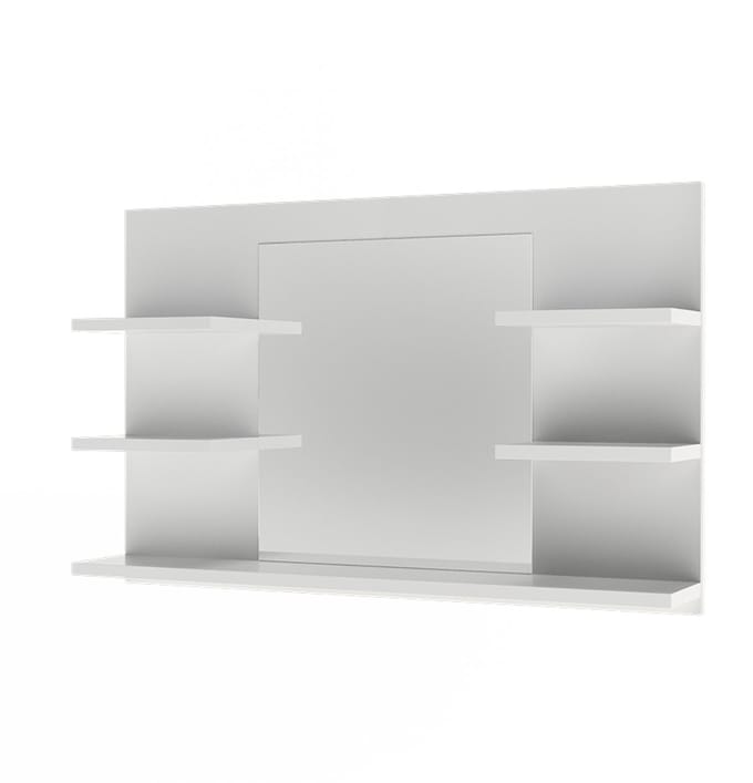 Vicco Wilbur Badkamerspiegelkast – 78 x 50 cm met planken Wit