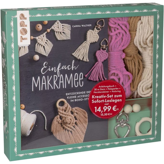 Creatieve set "Einfach Makramee. Mit Anleitungsbuch und Material"