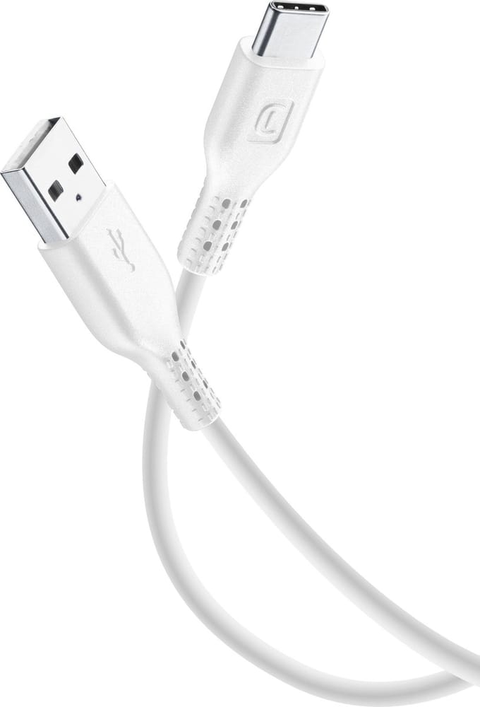Cellularline - Usb kabel, usb-a naar usb-c 1,2m tablet, wit