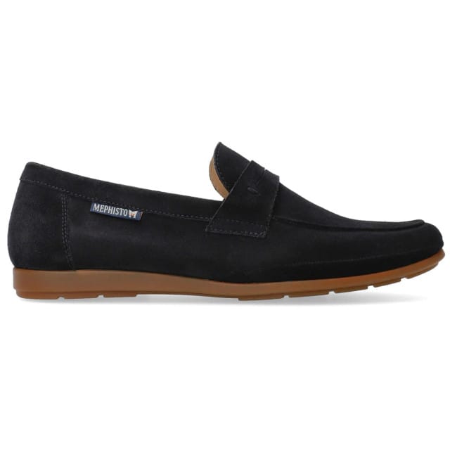 Mephisto Alexis - heren moccasin - blauw - maat 42.5 (EU) 8.5 (UK)