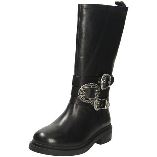 Lazamani - Clover Dames Laarzen Leer Black - Maat 37