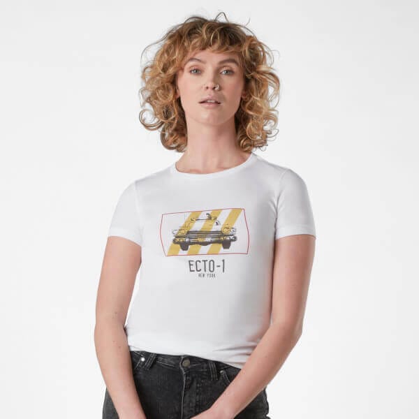 Ghostbusters Ecto-1 Women's T-Shirt - Wit - XS