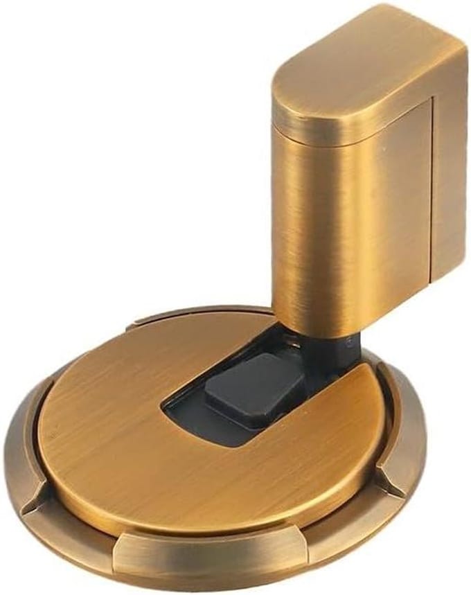 Deurstopper - Vloerhouder - Deuren Vastzetten - Verstelbaar - 5-20mm - Brons