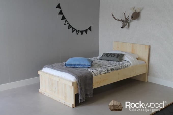 Rockwood® Tienerbed Michael met lattenbodemnaturel onbehandeld