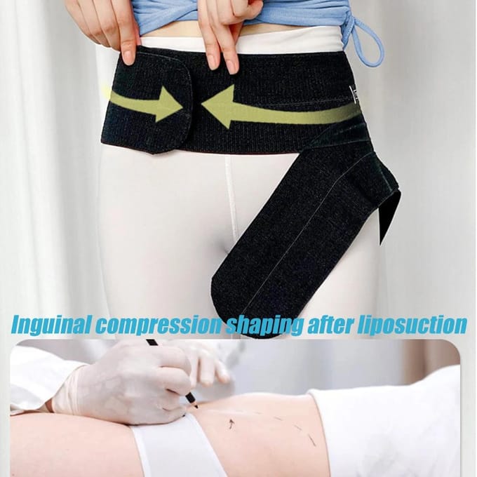 Heupbrace Liesbandage Dijbeencompressiekous S gray
