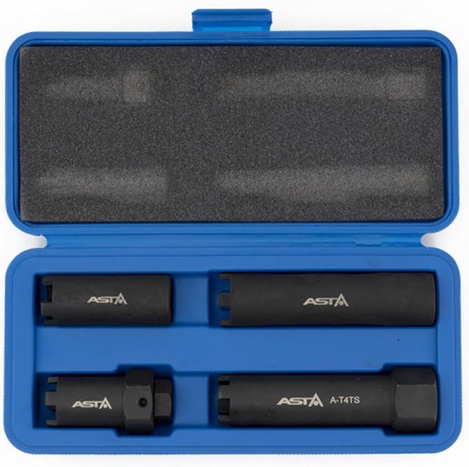 Diesel injector doppen set - Vrachtwagen - 4 delig - Injectordop - ASTA