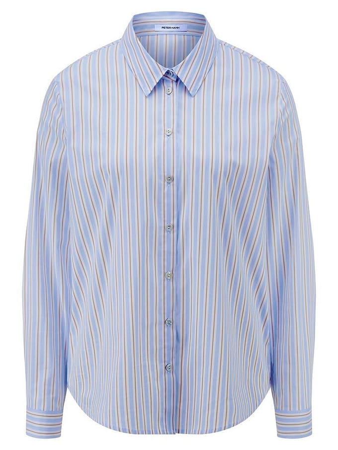 Blouse lange mouwen Van Peter Hahn blauw
